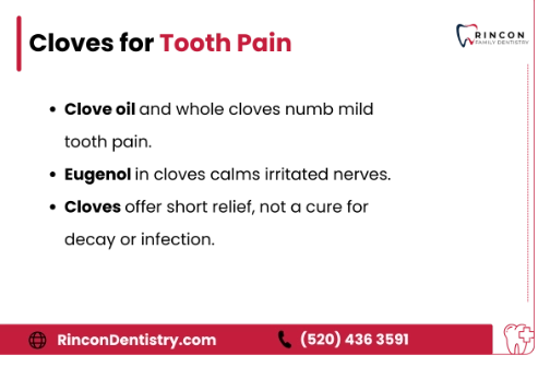 Cloves for Tooth Pain - infographic