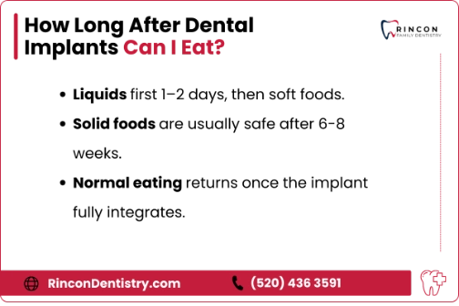How Long After Dental Implants Can I Eat - infographic