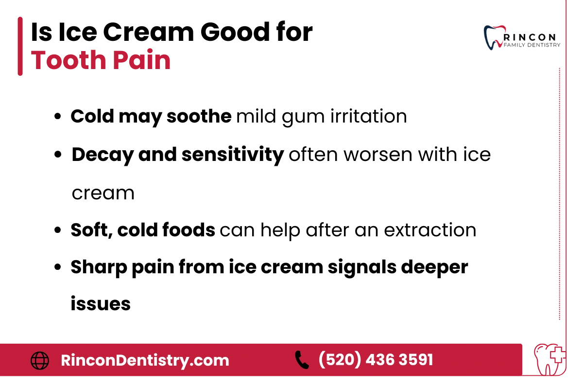 Is Ice Cream Good for Tooth Pain - infographic